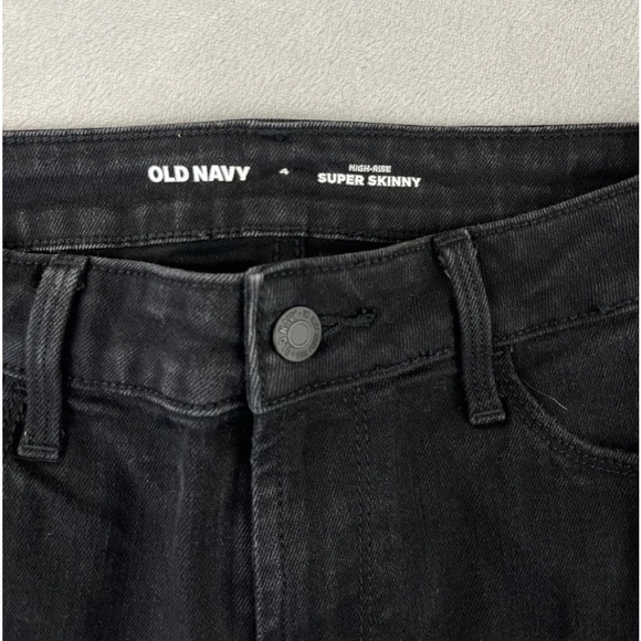 Old Navy womens super skinny black denim jeans size 4 - Picture 4 of 7